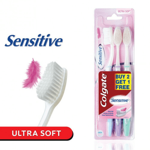 Colgate Sensitive Ultra Soft Toothbrush - 3Pcs - Pinoyhyper