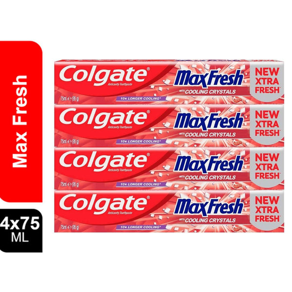 Colgate Tooth Paste Max Fresh Spicy - 75 ml x 4 Pcs - Pinoyhyper