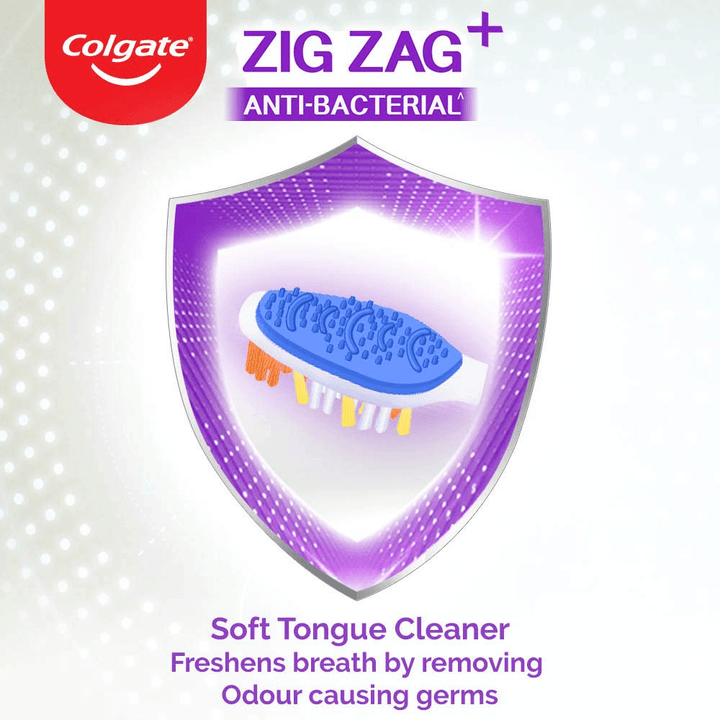 Colgate ZigZag Anti-Bacterial Toothbrush - Soft (Pack of 6) - Pinoyhyper