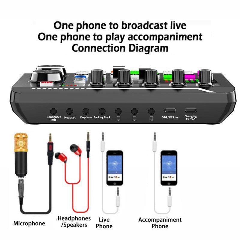 Condenser Microphone BM800 + F66 Version Sound Card Complete Set - Pinoyhyper