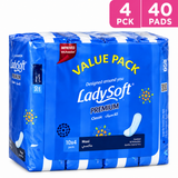 Lady Soft Premium Classic Pads Maxi Value Pack - 10'S Pads X 4 (40 Pads)
