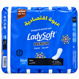 Lady Soft Premium Classic Pads Maxi Value Pack - 10'S Pads X 4 (40 Pads)