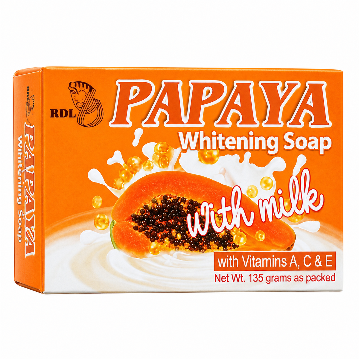 RDL Papaya Whitening Soap with milk - 135g