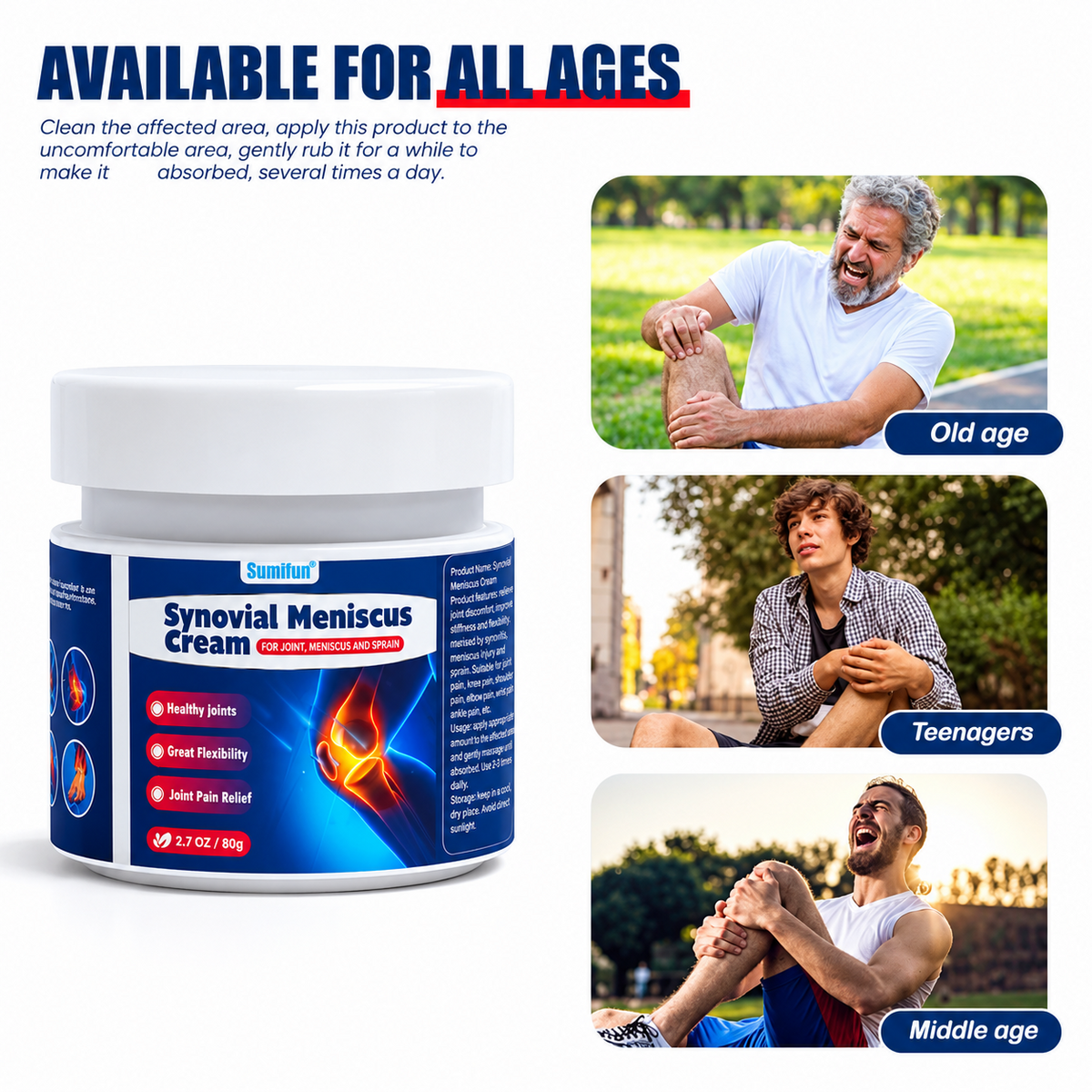 Sumifun Synovial Meniscus Joint Pain Relief Cream - 20g