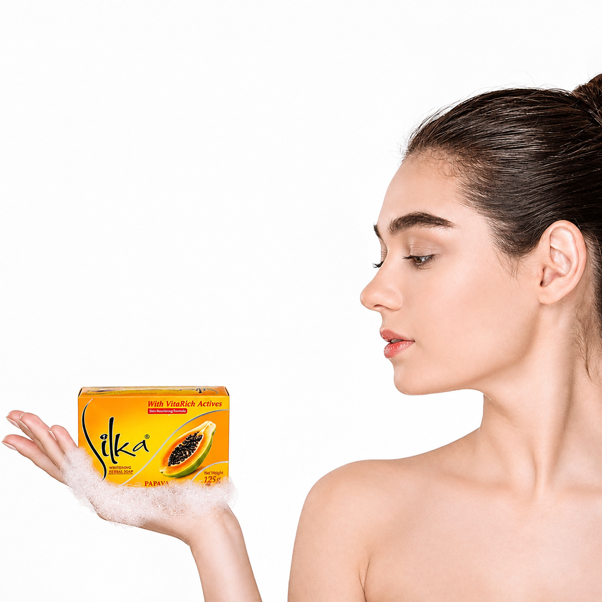 Silka Skin Whitening Soap Papaya 135gm