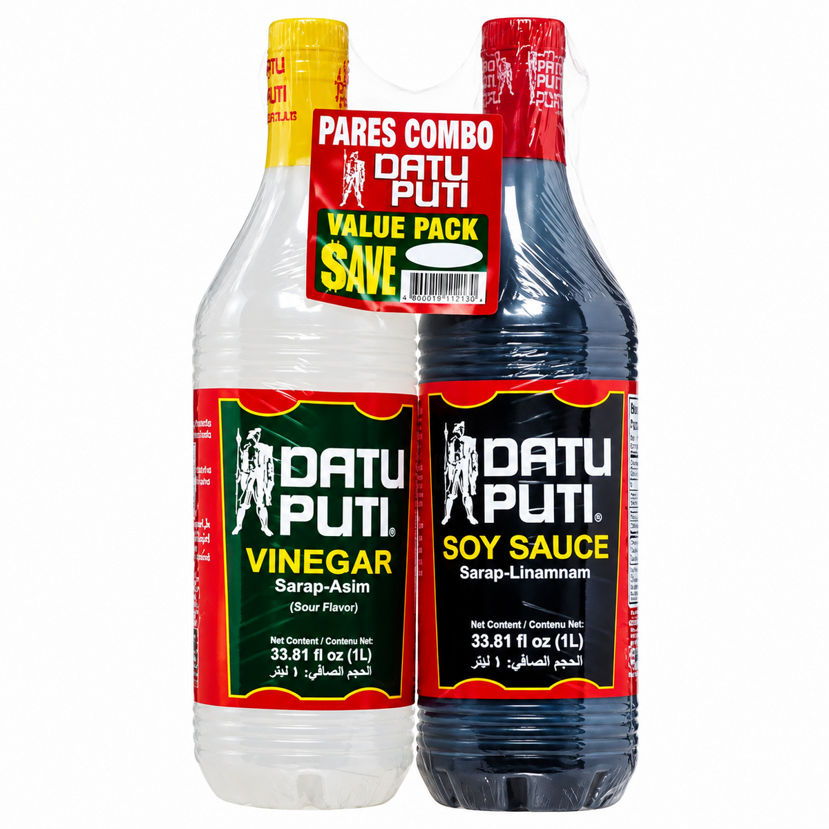 Datu Puti Soy Sauce & Vinegar Value Pack 1 ltr