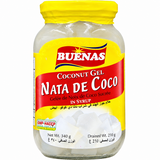 Buenas Nata de Coco Coconut Gel in Syrup (White) 340g