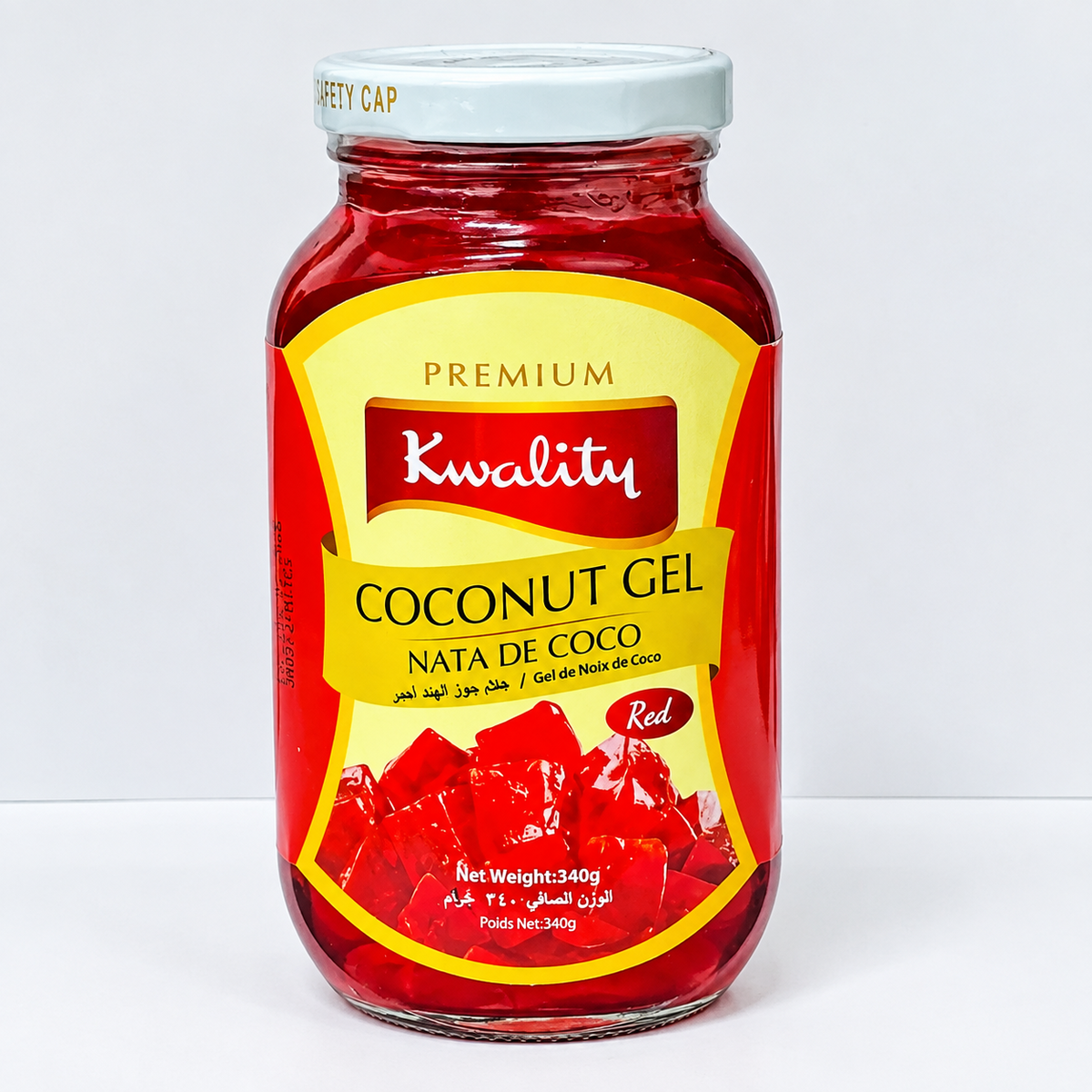 Kwality Coconut Gel Nata De Coco Red - 340g