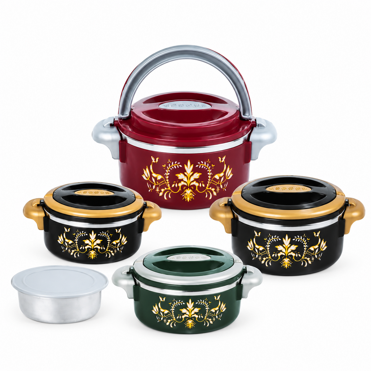 Insulated Hot Pot Dishes Food Warmer Container - 5 Pcs Set