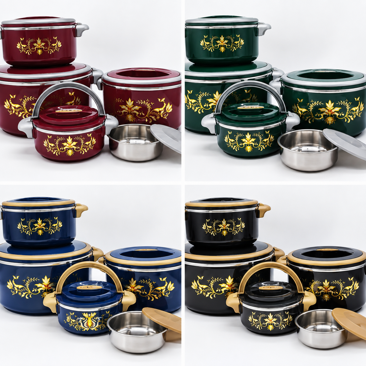 Insulated Hot Pot Dishes Food Warmer Container - 5 Pcs Set