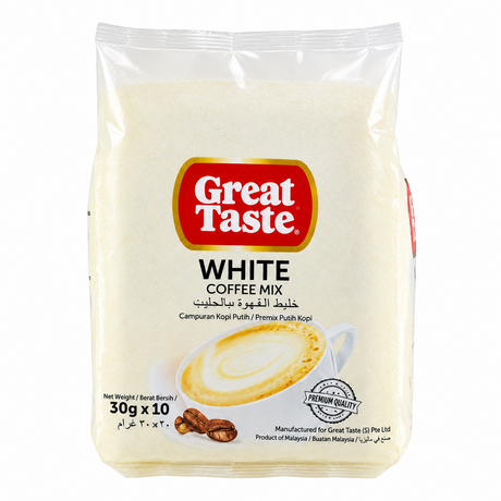 Great Taste 3 In 1 White Coffee Mix 10 x 30gm - 300 gm