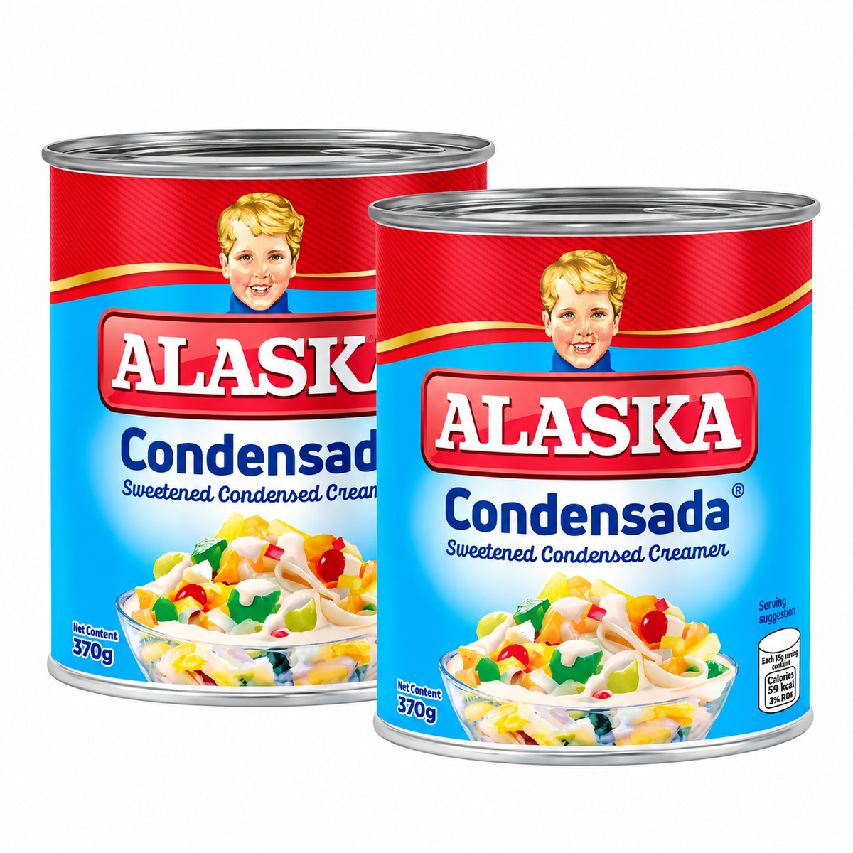 Alaska Condensada Sweetened Condensed Creamer - 370g × 2Pcs