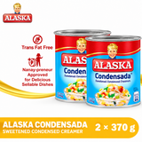 Alaska Condensada Sweetened Condensed Creamer - 370g × 2Pcs