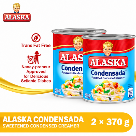 Alaska Condensada Sweetened Condensed Creamer - 370g × 2Pcs