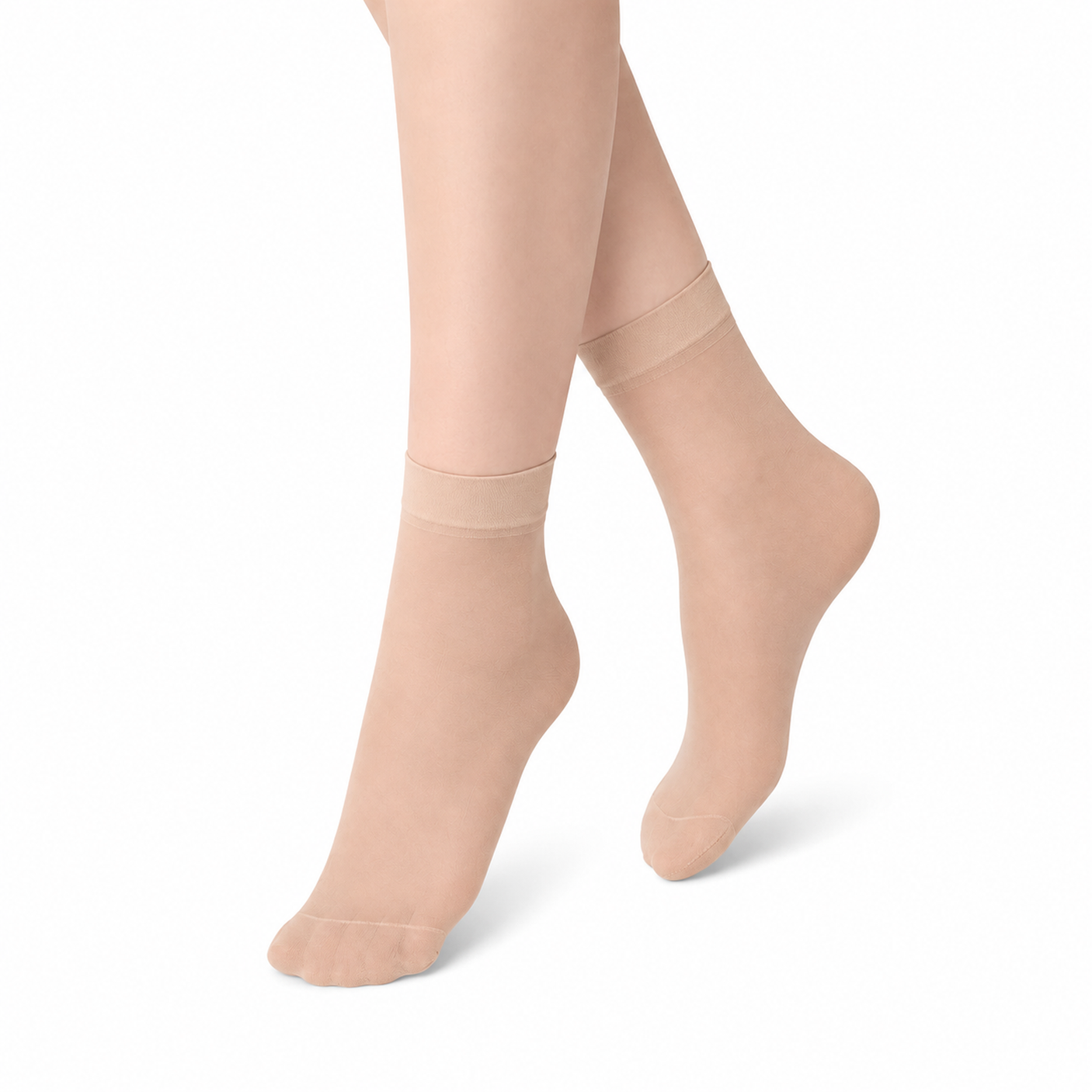Invisible-Fit Sheer Ankle Socks ( Short Socks) - 302 (4- Set)