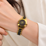 Clasico Women's Luxury Oval Gold Bracelet Watch - 5046L