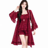 Women’s Floral Lace Ruffle Cover-Up Set - M3224