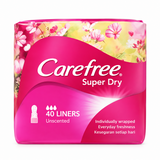 Carefree Super Dry Unscented Panty Liner 40