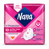 Nana Ultra Thin Large Sanitary Pads With Wings White - 10 Pads