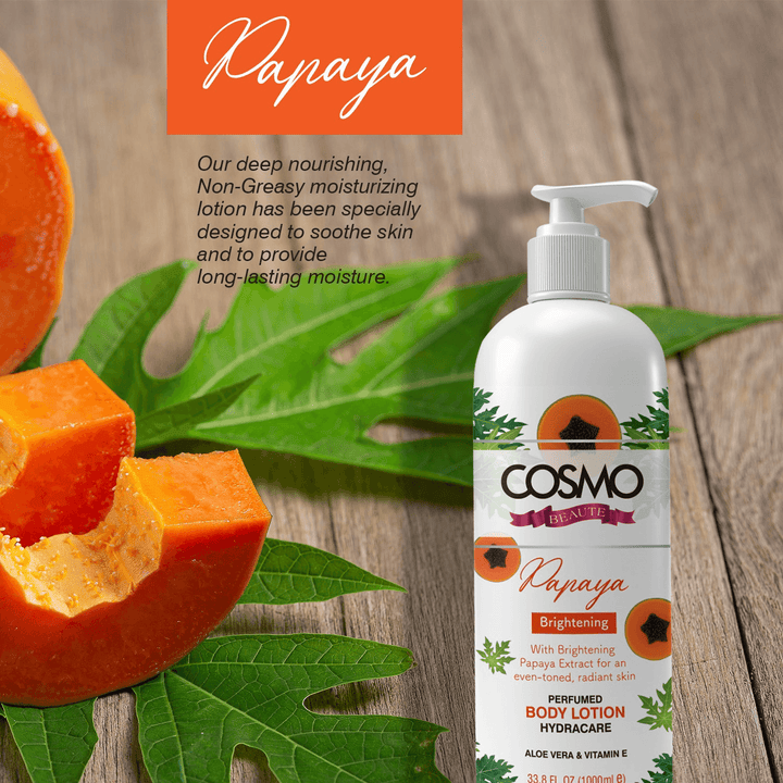 Cosmo Papaya Brightening Body Lotion - 1000ml - Pinoyhyper