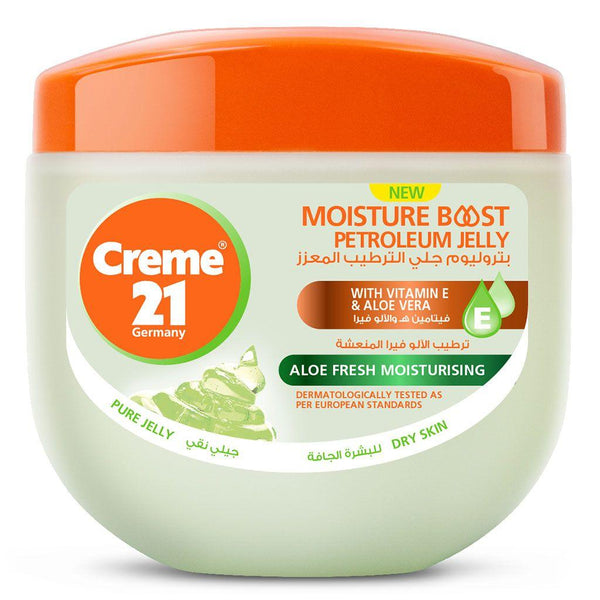 Creme 21 Aloe Fresh Moisturizing Petroleum Jelly For Dry Skin 300ml - Pinoyhyper
