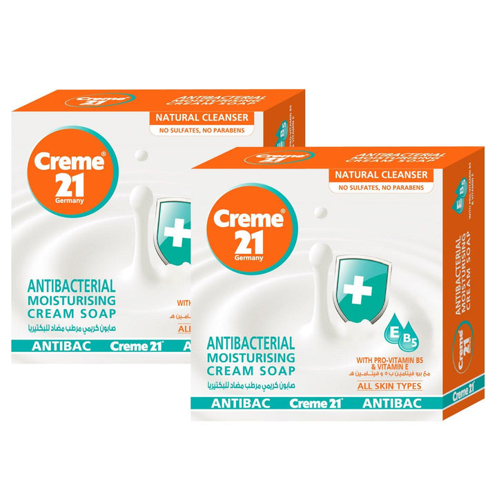 Creme 21 Antibacterial Moisturizing Cream Soap 2Pcs x 125g (Offer) - Pinoyhyper