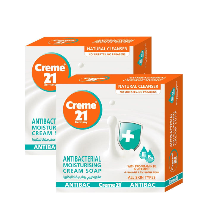 Creme 21 Antibacterial Moisturizing Cream Soap 2Pcs x 125g (Offer) - Pinoyhyper