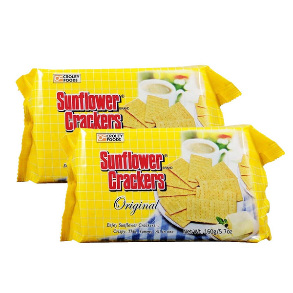 Croley Food Sunflower Crackers Original Pack 160gm (1+1) Offer - Pinoyhyper