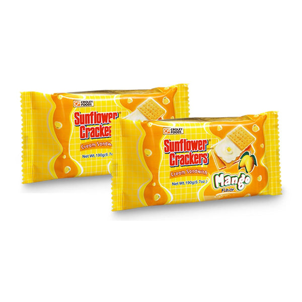 Croley Foods Sunflower Crackers Mango Flavor 190g (1+1) Offer - Pinoyhyper