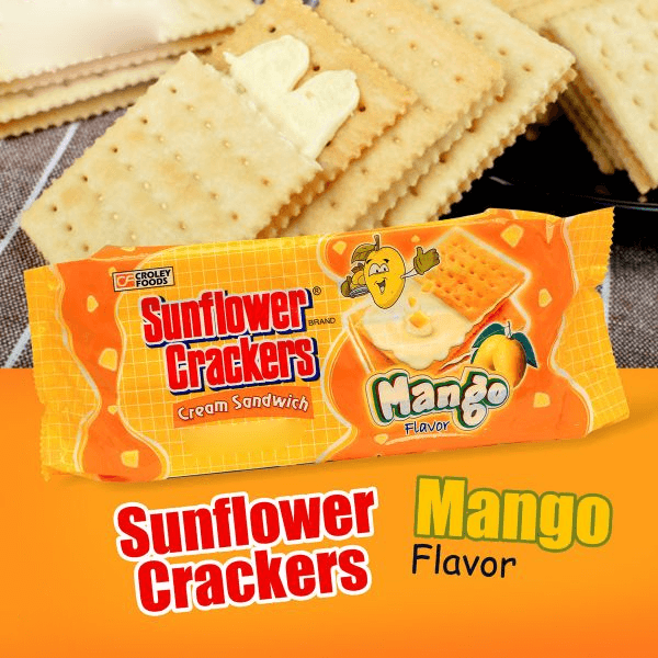 Croley Foods Sunflower Crackers Mango Flavor 190g (1+1) Offer - Pinoyhyper