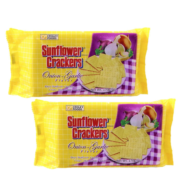 Croley Foods Sunflower Crackers Onion-Garlic Flavor - 170g (1+1) Offer - Pinoyhyper