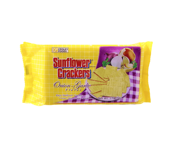 Croley Foods Sunflower Crackers Onion-Garlic Flavor - 170g - Pinoyhyper