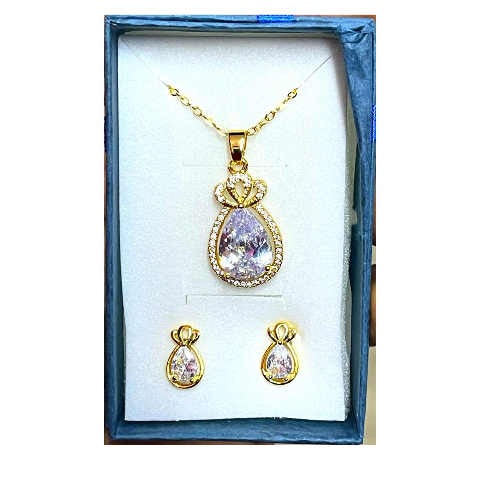 Crystal Stone Necklace Set Exquisite multi-color Gift Set Jewelry - 748513 - Pinoyhyper