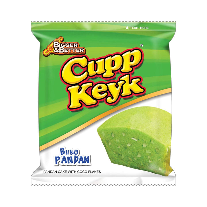 Cupp Keyk Buko Pandan Pack of 10 x 34gm - Pinoyhyper