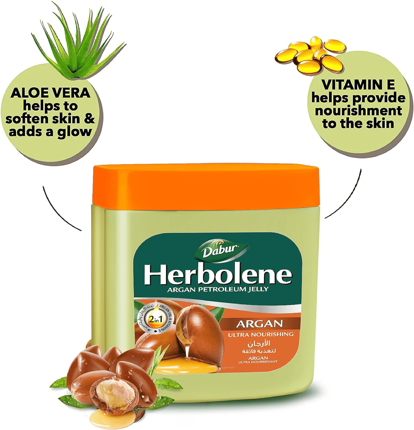 Dabur Herbolene Argan Oil Petroleum Jelly - 225ml – Pinoyhyper