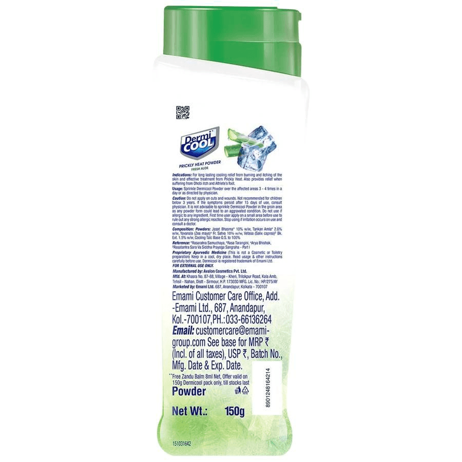 Dermi Cool Prickly Heat powder Fresh Aloe - 150g – Pinoyhyper