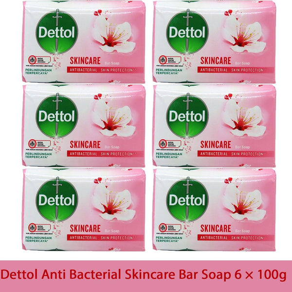 Dettol Anti Bacterial Skincare Bar Soap 6 × 100g - Pinoyhyper