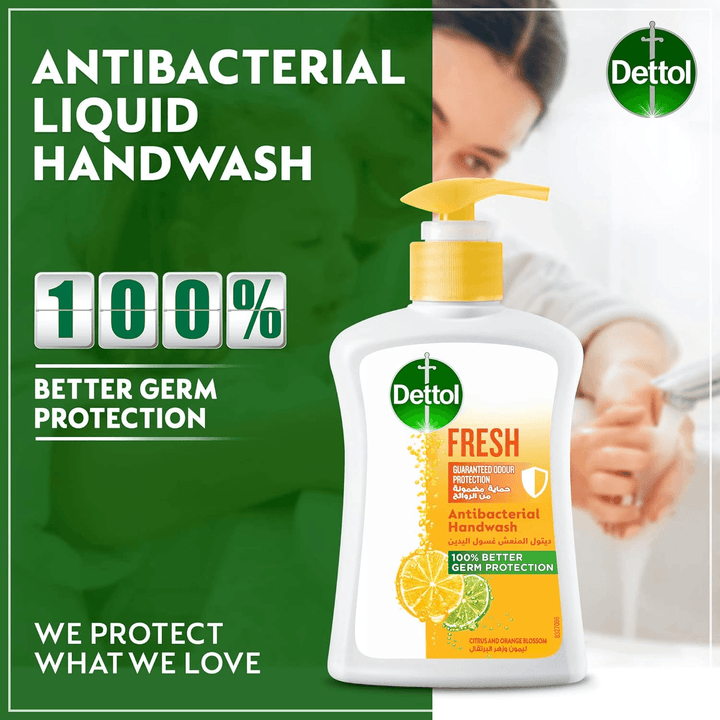 Dettol Citrus & Orange Blossom Antibacterial Hand Wash - 2 x 200ml - Pinoyhyper