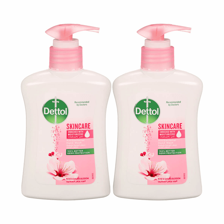 Dettol SkinCare Sakura Blossom Antibacterial Hand Wash - 2 x 200ml - Pinoyhyper