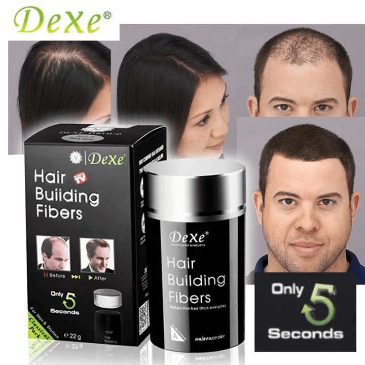 Dexe Hair Building Fibers Black - 22g - Pinoyhyper