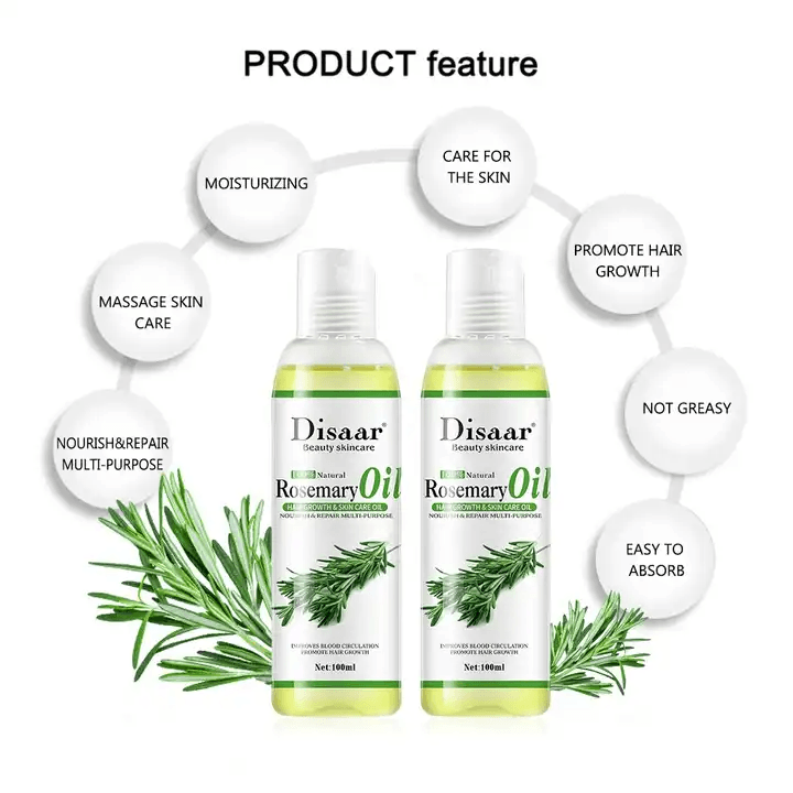 Disaar 100% Natural Rosemary Hair Growth & Skin Care Oil - 100ml - Pinoyhyper