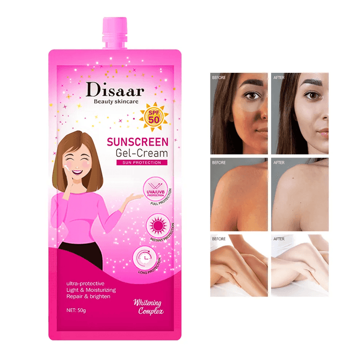 Disaar Beauty Skin Care Sunscreen Gel Cream SPF50 - 50g - Pinoyhyper