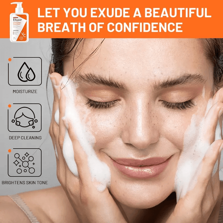 Disaar Beauty Skincare Vitamin C Whitening Facial Wash - 200g - Pinoyhyper