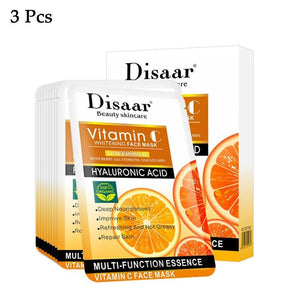 Disaar Multi Function Essence Vitamin C Whitening Face Mask - 3 Pcs - Pinoyhyper