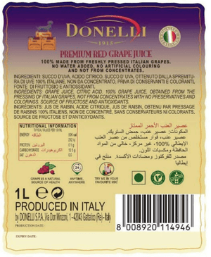 Donelli Premium Red Grape Juice - 1 Ltr - Pinoyhyper