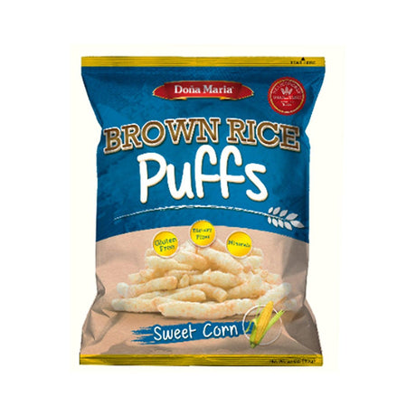 Donna Maria Brown Rice Puffs Sweet Corn Flavor - 60g - Pinoyhyper