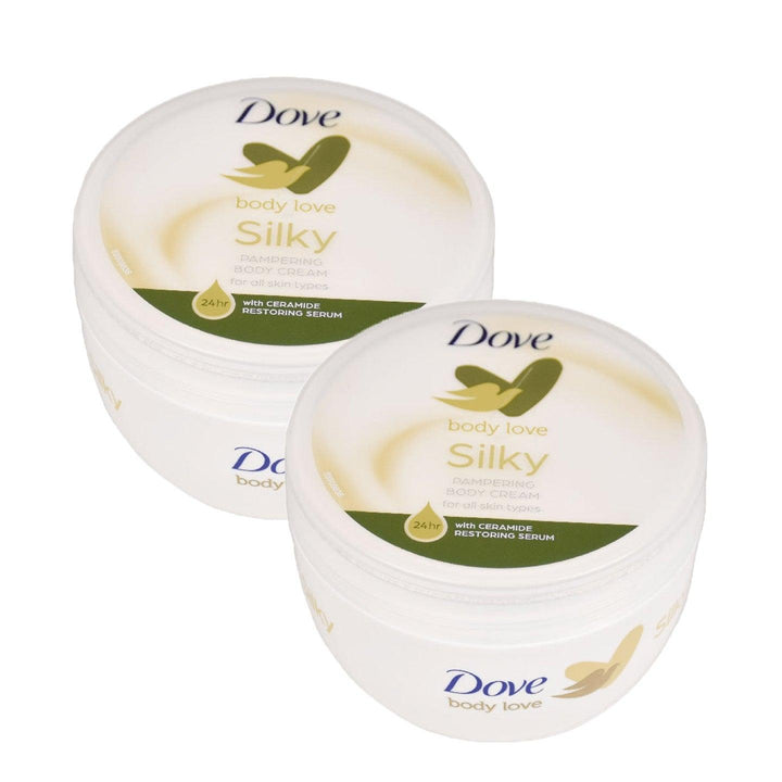 Dove Body Love Silky Pampering Body Cream - 2 × 300ml (Offer) - Pinoyhyper