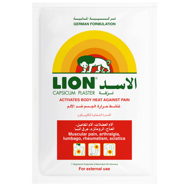 Lion Capsicum Pain Relief Plaster - 12 × 18 Cm