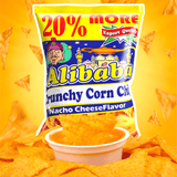 Alibaba Crunchy Corn Chips Nacho Cheese Flavor - 120g