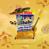 Alibaba Crunchy Corn Chips Nacho Cheese Flavor - 120g